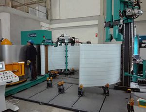 Faccin: green machine for the production of silos - vertical plate half curved