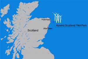 Faccin: Scotland map with Floating Wind Farm location
