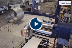 Faccin: Video of wind tower production, rolled metal cans